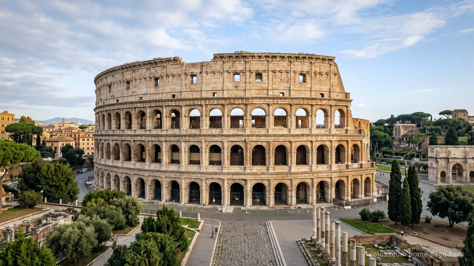 Colosseum i Rom set udefra, amfiteatret, som alle Colosseum billetter giver adgang til